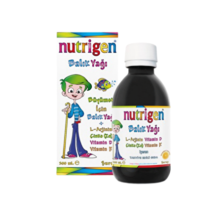 Nutrigen Balık Yağı + L-Arjinin 200 ml Şurup