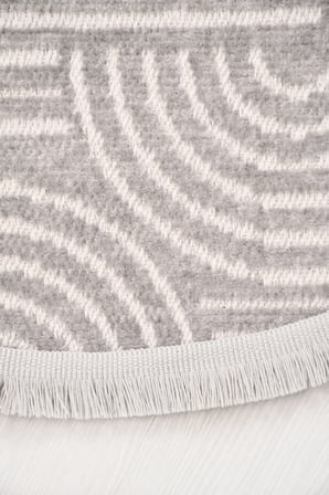 Raye-Gri-Oval-Salon-Oturma Odası-Koridor-Mutfak-Modern-Kilim-Yıkanabilir-Taban-Robot Süpürge-Düz