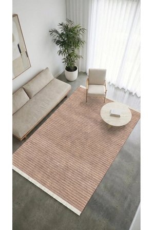 Liora Kilim Vizon Oturma Odası-Salon-Mutfak-Kaymaz Taban-Yıkanabilir-Robot Süpürge-Modern