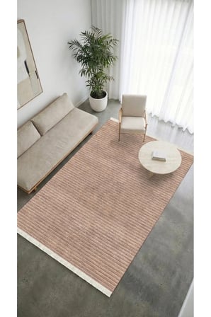 Liora Kilim Vizon Oturma Odası-Salon-Mutfak-Kaymaz Taban-Yıkanabilir-Robot Süpürge-Modern