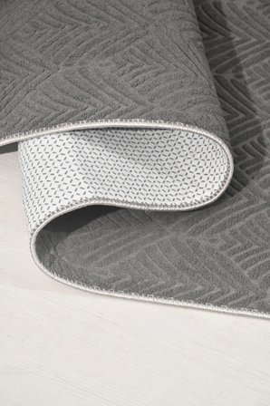 Lunüx Antrasit Halı-Salon-Oturma Odası-Mutfak-Yıkanabilir-Robot Süpürge-Kaymaz Taban-Modern