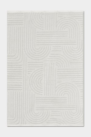 Raye  Yıkanabilir Kilim-Kaydırmaz Pamuk Dokuma Salon Mutfak Koridor -Modern-Robot Süpürge