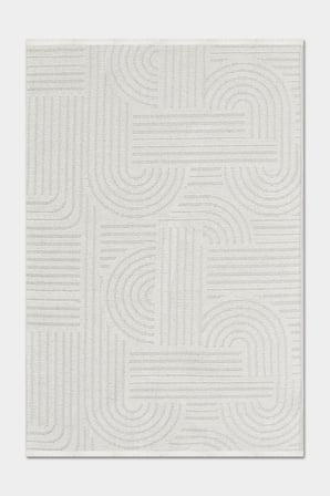 Raye  Yıkanabilir Kilim-Kaydırmaz Pamuk Dokuma Salon Mutfak Koridor -Modern-Robot Süpürge