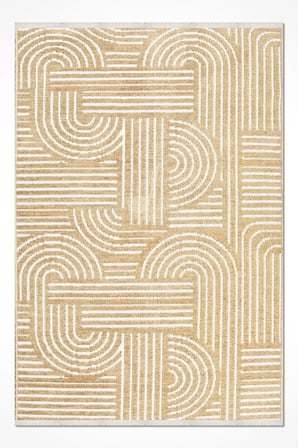Raye  Yıkanabilir Kilim-Kaydırmaz Pamuk Dokuma Salon Mutfak Koridor -Modern-Robot Süpürge