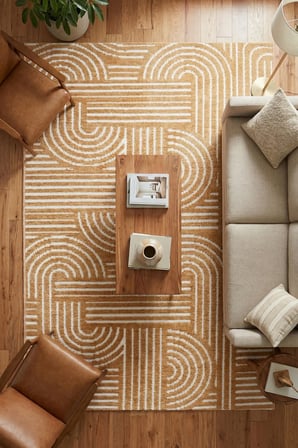 Raye  Yıkanabilir Kilim-Kaydırmaz Pamuk Dokuma Salon Mutfak Koridor -Modern-Robot Süpürge
