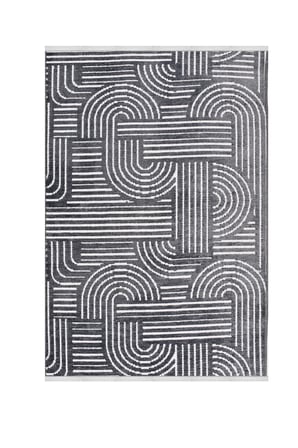 Raye  Yıkanabilir Kilim-Kaydırmaz Pamuk Dokuma Salon Mutfak Koridor -Modern-Robot Süpürge