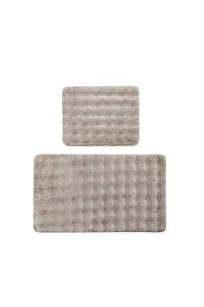 Yuma 2’li Peluş Bubble Banyo Paspas Seti 60x100+50x60 cm Kaymaz Taban, umuşak,Yıkanabilir