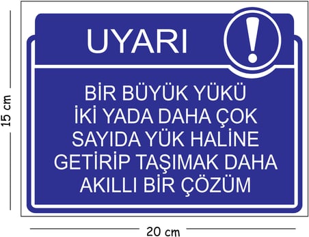 Metal Bir Büyük Yükü İki Yada Daha Çok Sayıda Yük Haline Getirip Taşımak Daha Akıllı Bir 15x20 cm