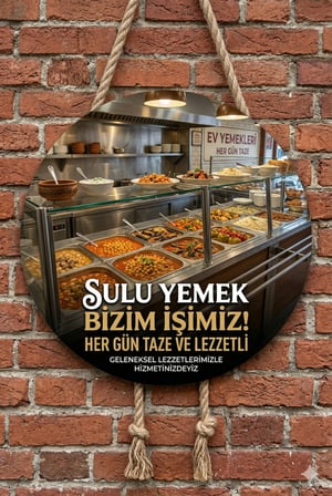Ev Yemekleri Sulu Yemek Temalı Lokantalar Sulu Yemekçiler Restoran İçin Ahşap Duvar Kapı Dekoratif