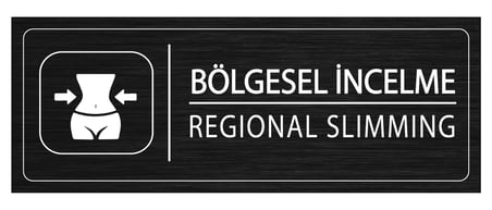 Mayeka Bölgesel İncelme İsimlik Siyah Metal Kapı İsimliği Levhası Yönlendirme Tabelası