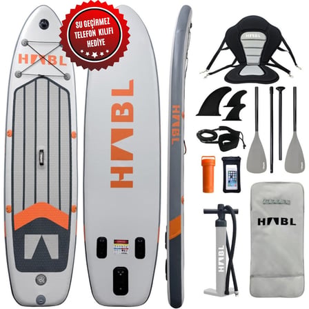 Şişme Sup Board 81*320*15CM Setli Gri Su Sporları İçin Dayanıklı ve Konforlu Kullanım