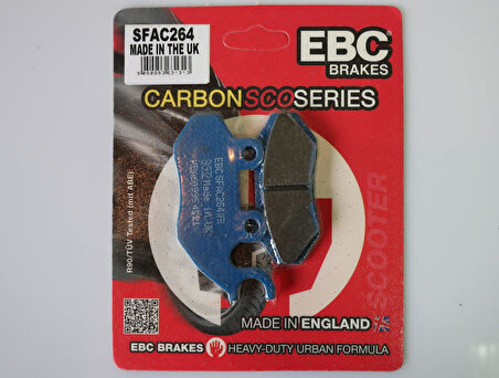 Ebc Sfac264 2008-2015 SYM Fiddle II 125 Uyumlu Ön Fren Balatası Karbon Balata