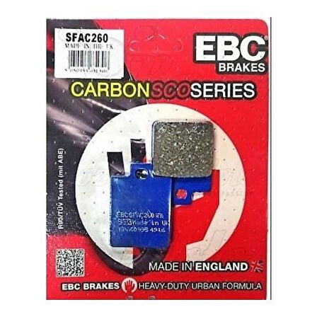 Ebc Sfac260 2014-2021 SYM Fiddle III 200i Uyumlu Arka Fren Balatası Karbon Balata