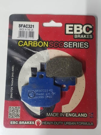 Ebc Sfac321 2013-2018 Vespa 946 125 i.e. Uyumlu Arka Fren Balatası Karbon Balata