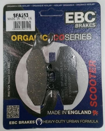 Ebc Sfa353 2013-2018 Vespa 946 125 i.e. Uyumlu Ön Fren Balatası Organik Balata