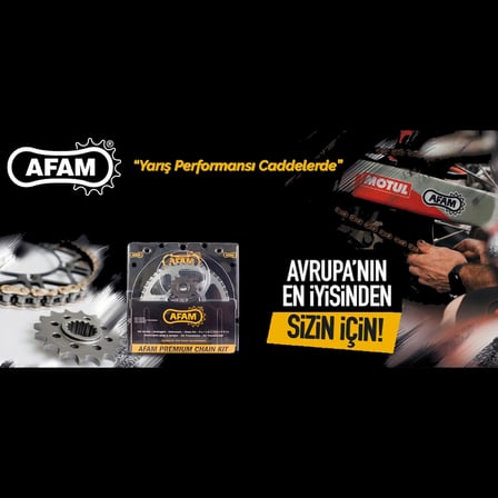 AFAM A520-116XMR3 2019-2025 TVS Apache RTR 200 Uyumlu Zincir XMR3 Xring Çelik Renk