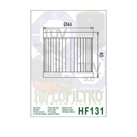 Hiflo Hf131 2009-2017 TVS Apache RTR 150 Uyumlu Yağ Filtresi