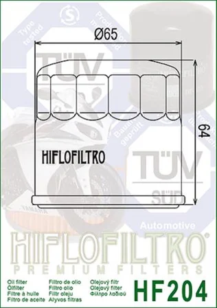 Hiflo Hf204 2022-2026 Triumph Tiger 1200 GT Explorer Uyumlu Yağ Filtresi