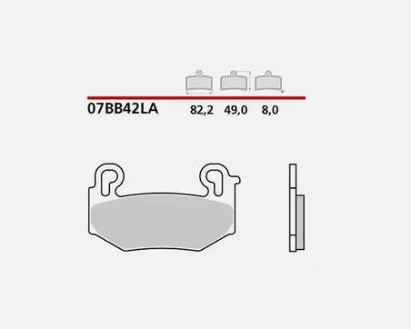 Brembo 07BB42LA 2023-2025 BMW R 1300 GS Uyumlu Ön Fren Balatası Sinterli Balata