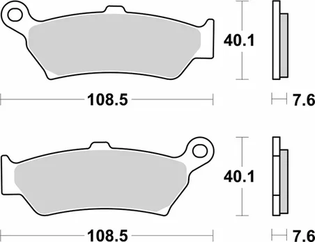 Brembo 07BB43SP 2023-2024 BMW R 1300 GS Uyumlu Arka Fren Balatası Sinterli Balata