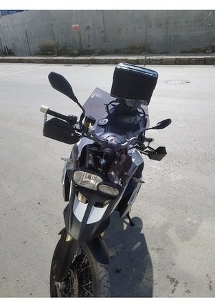 Zeus Motor Bmw F800 F650 Uyumlu Uzun Cam Koyu Füme 45Cm 4Mm Motosiklet Camı 