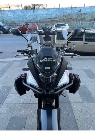 Zeus Motor 23-24 Honda Transalp Xl750 Şeffaf Ön Cam Zeus 51cm Motosiklet Camı