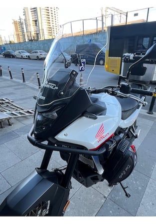 Zeus Motor 23-24 Honda Transalp Xl750 Şeffaf Ön Cam Zeus 51cm Motosiklet Camı
