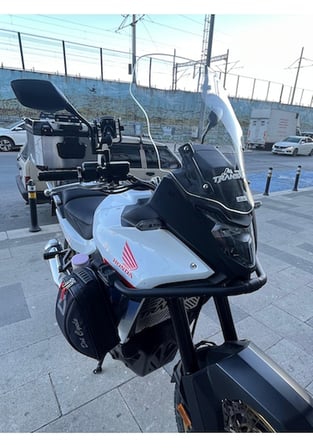 Zeus Motor 23-24 Honda Transalp Xl750 Şeffaf Ön Cam Zeus 51cm Motosiklet Camı