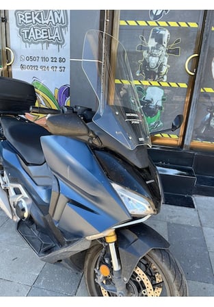 Zeus Motor 21-26 Honda Forza 250 Uzun Ön Cam Şeffaf 63cm Motosiklet Camı