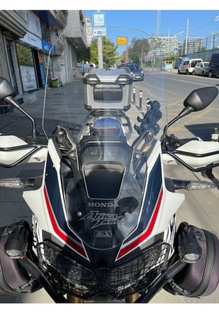 Zeus Motor 2018-19 Honda Africa Twin Adventure Ön Cam Şeffaf 58cm Motosiklet Camı