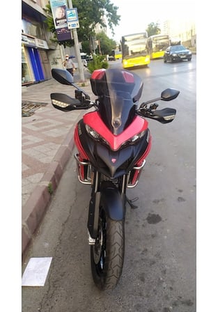 Zeus Motor 2015-18 Ducati Multistrada 1200 Ön Cam 51Cm 4Mm Koyu Füme Motosiklet Camı