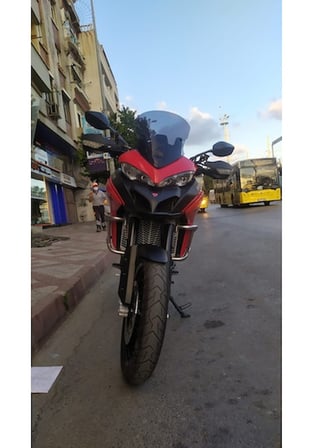 Zeus Motor 2015-18 Ducati Multistrada 1200 Ön Cam 51Cm 4Mm Koyu Füme Motosiklet Camı