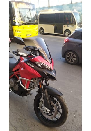 Zeus Motor 2015-18 Ducati Multistrada 1200 Ön Cam 51Cm 4Mm Koyu Füme Motosiklet Camı