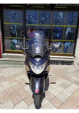 Zeus Motor 2005-2011 Kymco Xciting 250 500 Açık Füme Ön Cam 60Cm 4Mm Motosiklet Camı
