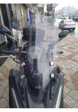 Zeus Motor Kymco Dtx 360 Açık Füme Ön Cam 61cm 4mm Motosiklet Ön Cam