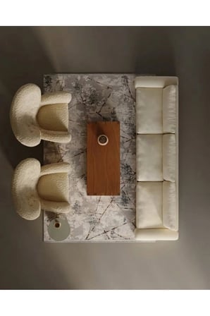 Filya-Gri/Kahve-Akrilik-Salon,Oturma Odası-Halı–Robot Süpürge-Kolay Temizlik-Özel Ölçü-Çizgili