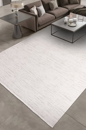 Filya-Krem-Akrilik-TonaTon-Salon,Oturma Odası-Halı–Robot Süpürge-Kolay Temizlik-Özel Ölçü-Düz-Modern