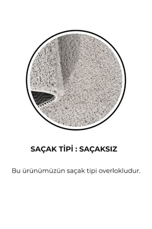 Mabel Gri Yumuşak Tuşeli Halı | 6 Renk Seçeneği • Kaymaz Taban • Yıkanabilir