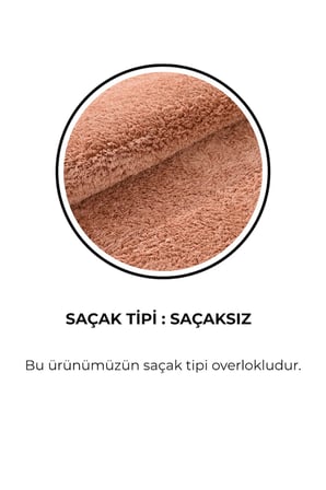 Mabel Yavruağzı Yumuşak Tuşeli Halı | 6 Renk Seçeneği • Kaymaz Taban • Yıkanabilir