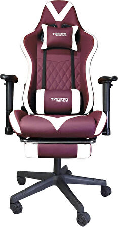 TM8250-WM Comfort E-Spor Oyuncu Koltuğu - Bordo / Beyaz