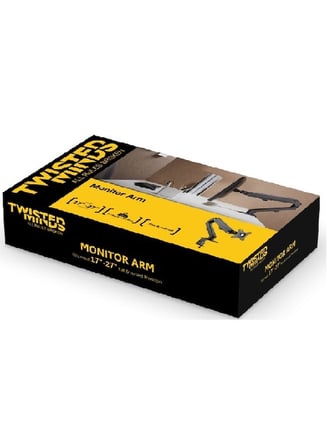 TWISTED Minds 17"-27" TM-45-C06 Amortisörlü 1-kollu Monitör Askı Aparatı
