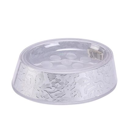 SABUNLUK GÜMÜŞ YAPRAK DESENLİ 15X11X4CM