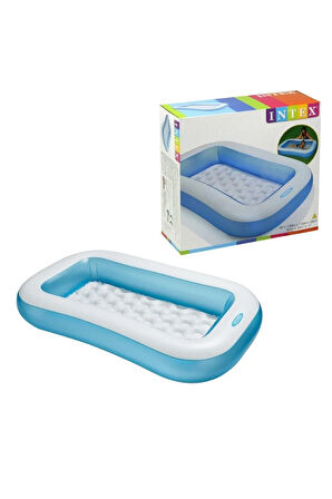 Intex Yumusak Tabanlı Kare Havuz 166x100x28 57403