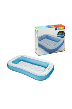 Intex Yumusak Tabanlı Kare Havuz 166x100x28 57403