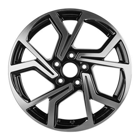 EMR-270-01 7.0x17"-5x100 ET40 57.1 Black Polished Jant (4 Adet)