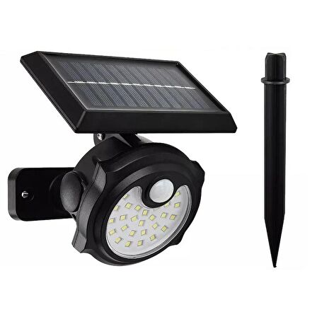POWERMASTER SH-1705A 26 LEDLİ SENSÖRLÜ 3 MODLU SOLAR İNDİKSİYON DUVAR LAMBASI