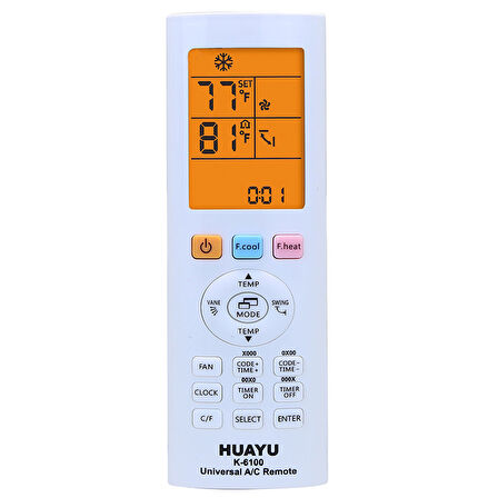 Huayu KK K-6100 Universal Akıllı AC Klima Kumandası