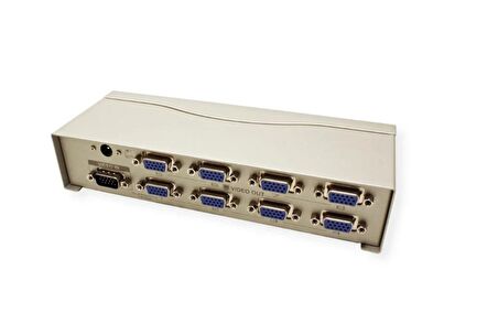 Mate 8 Port Video Splitter VGA Splitter Adaptör Destekli VGA Görüntü 