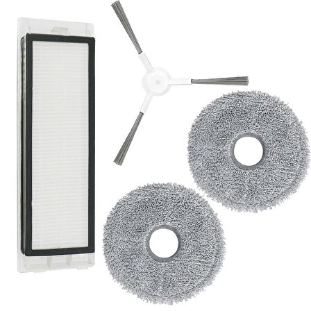 Xiaomi Omni 1S Yedek Set Yan Fırça - Filtre - Mop bezi