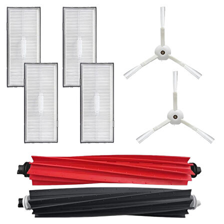 Roborock S8 , S8 Plus , S8 Pro Ultra Uyumlu Beyaz 8 Parça Yedek Set